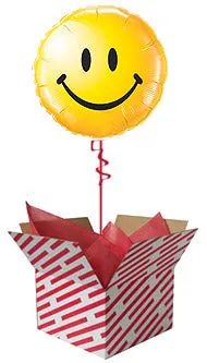 Smiley Face Balloon - Yellow