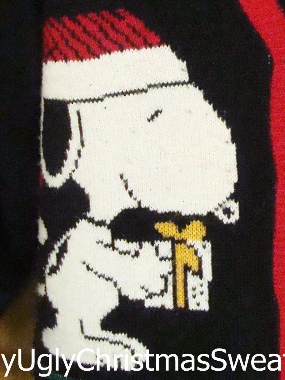 Snoopy Dog 80s Ugly Christmas Jumper