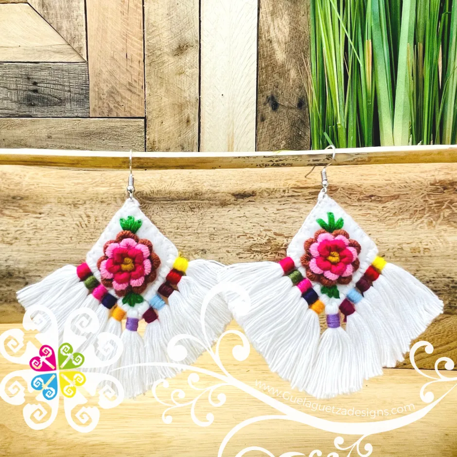 Strings Rhombus Artisan Earrings