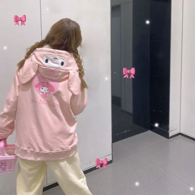 Sweet Anime Embroidered Cardigan Sweater KI592