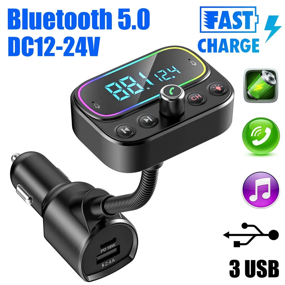T67 Car Bluetooth-compatible Mp3 Player Hands-free Calling Car