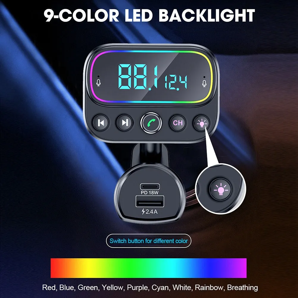 T67 Car Bluetooth-compatible Mp3 Player Hands-free Calling Car