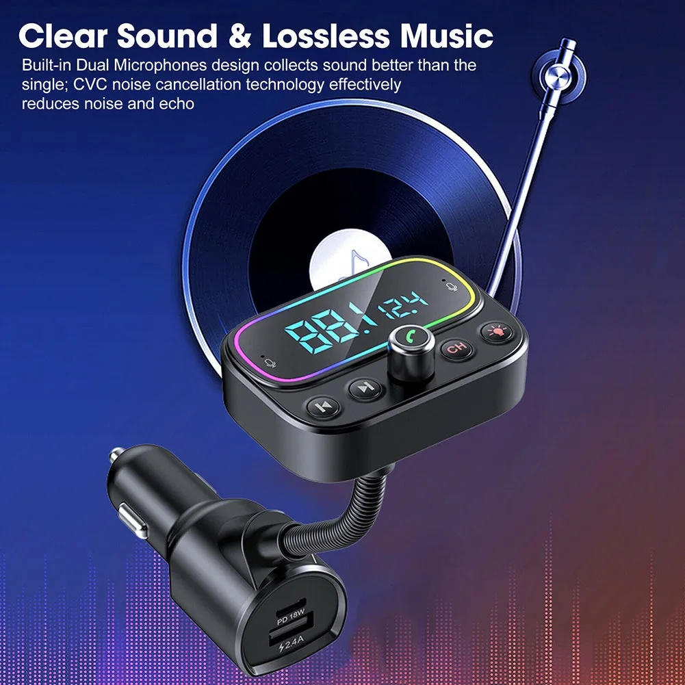T67 Car Bluetooth-compatible Mp3 Player Hands-free Calling Car