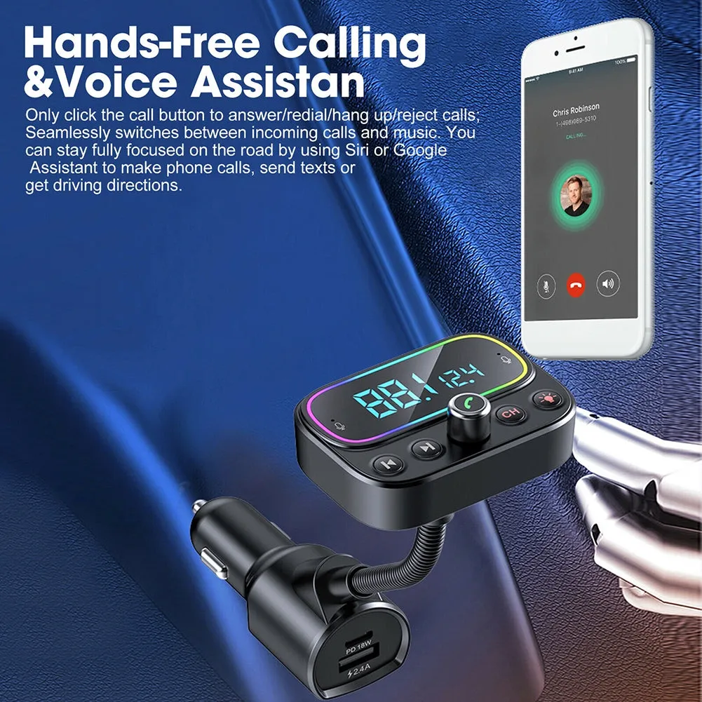 T67 Car Bluetooth-compatible Mp3 Player Hands-free Calling Car