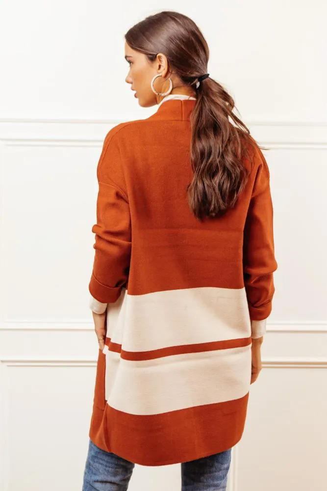 Uptown Cardigan in Rust