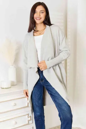 Womens Open Front Cardigan with Pockets